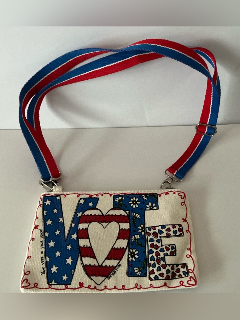 Brighton Women’s Patriotic LOVE Crossbody Bag - Red, White & Blue